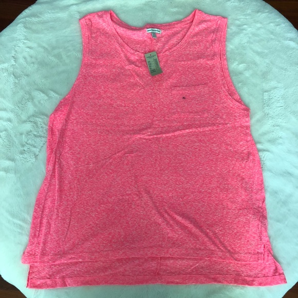 🦅 NEW AE Bright Coral Muscle Tank - Picture 2 of 5